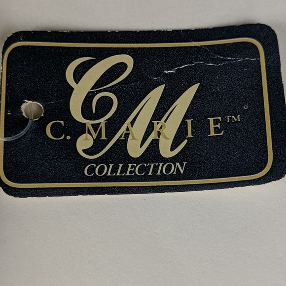 NWT C. Marie 5" Beaded Flower Round Purse - Picture 7 of 8